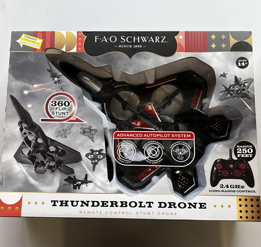 Fao Schwarz – Thunderbolt Drone RC Long Range Stunt Drone [NEW OPEN BOX]