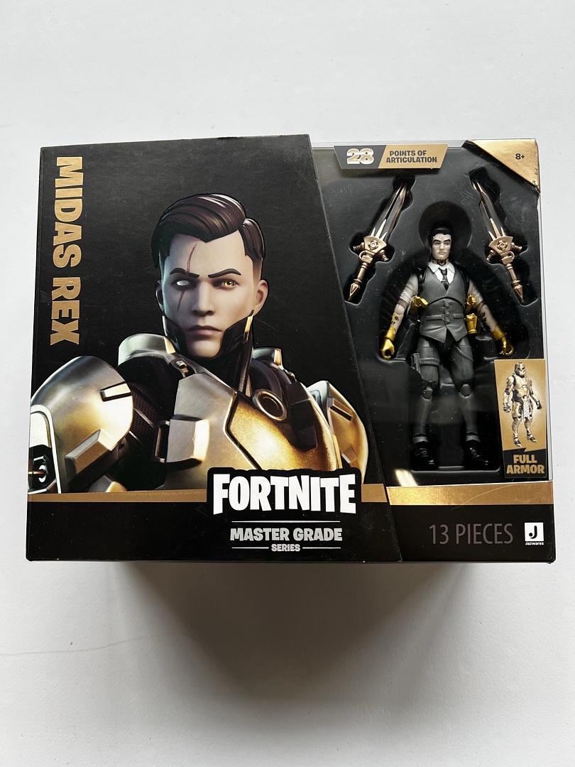 Fortnite Master Grade Series 01 MIDAS REX #196 Jazwares 4″