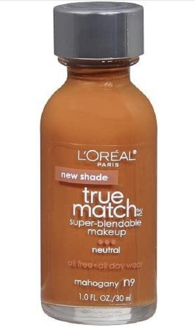 L’Oreal True Match Super-Blendable Makeup. Oil Free, neutral, mahogany n9 1.0 FL. OZ./3mL