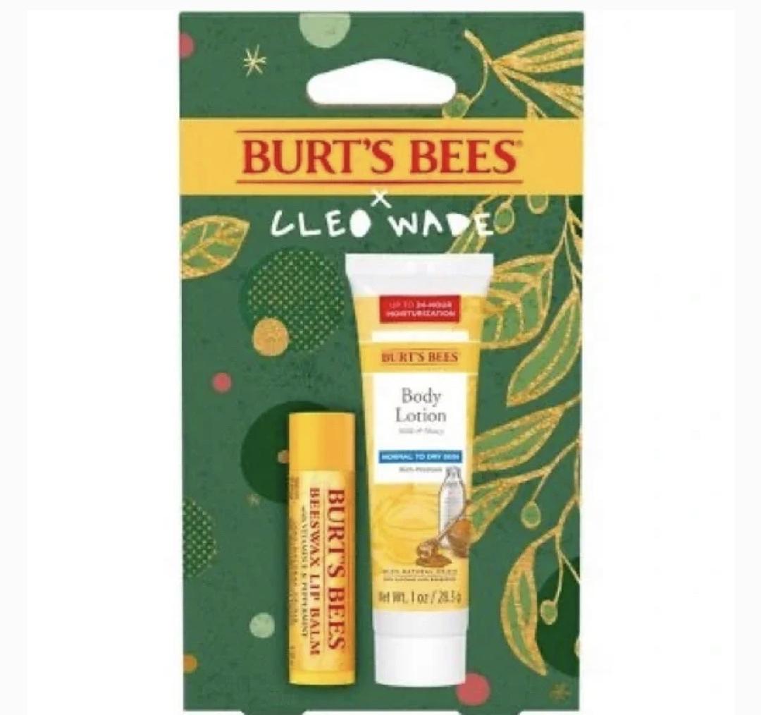 Burt’s Bees Lip Balm and Body Lotion Cleo Wade