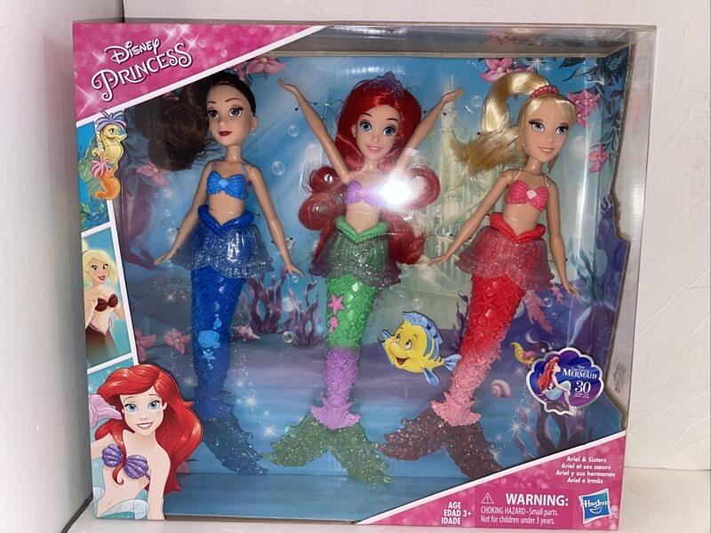 Disney Princess LITTLE MERMAID Ariel and Her Sisters 12″ Doll Set 3 Pack New