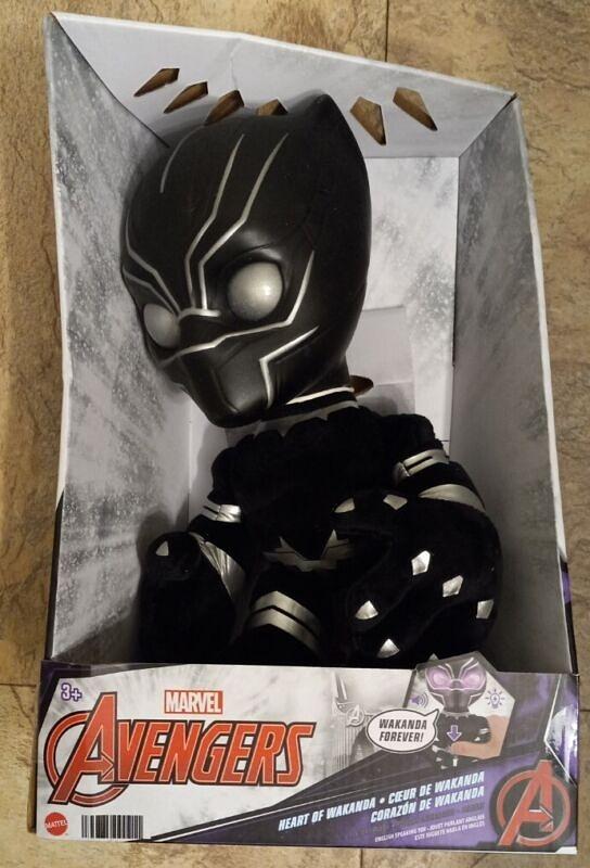 Marvel Avengers Black Panther Heart of Wakanda Talking Interactive Plush