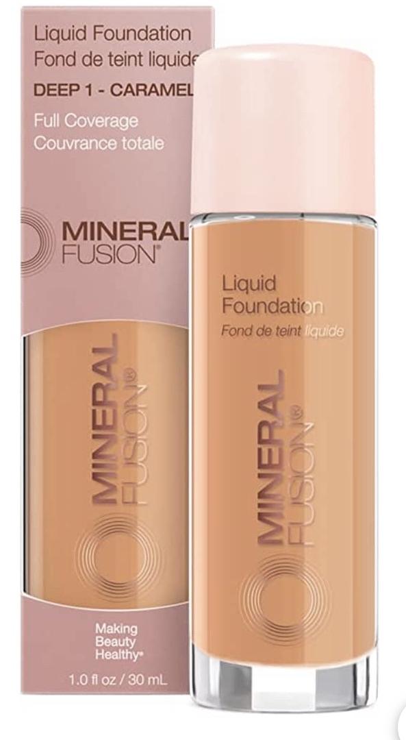 Mineral Fusion Liquid Foundation, Deep 1 – CATAMEL 1.0 fl oz 30 mL