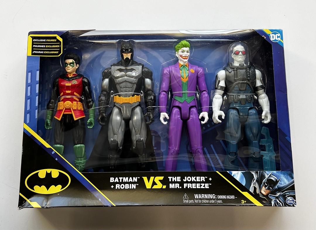 DC COMICS~BATMAN & ROBIN VS. THE JOKER & MR. FREEZE~2022 NEW 12″ ACTION FIGURES