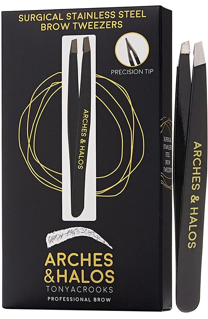 Arches & Halos Tonya Crooks Professional Surgical Stainless Steel Brow Tweezers