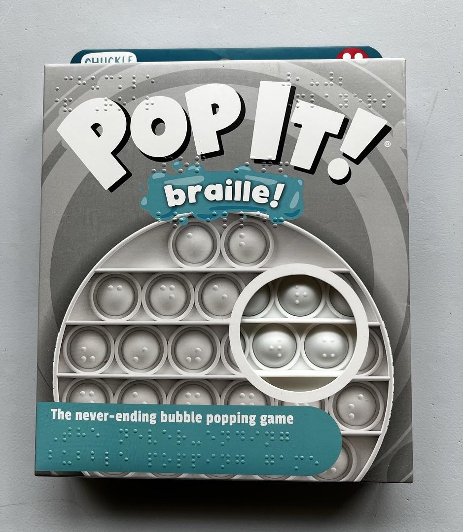 Chuckle & Roar Pop It Braille Fidget and Sensory Toy